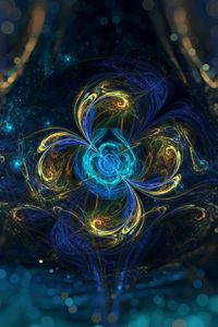 Preview wallpaper fractal, light, curves, pattern, abstraction