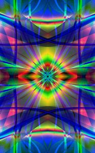 Preview wallpaper fractal, lines, abstraction, colorful