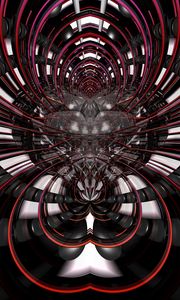 Preview wallpaper fractal, lines, abstraction, black