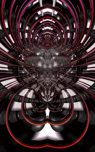 Preview wallpaper fractal, lines, abstraction, black