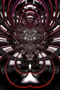 Preview wallpaper fractal, lines, abstraction, black