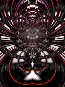 Preview wallpaper fractal, lines, abstraction, black