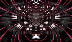 Preview wallpaper fractal, lines, abstraction, black