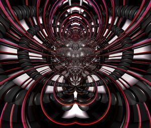 Preview wallpaper fractal, lines, abstraction, black