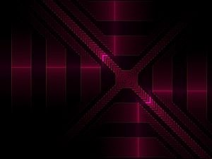 Preview wallpaper fractal, lines, arrows, geometric, pink, glow