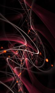 Preview wallpaper fractal, lines, bends, shine