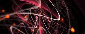 Preview wallpaper fractal, lines, bends, shine
