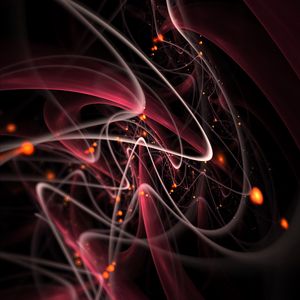 Preview wallpaper fractal, lines, bends, shine