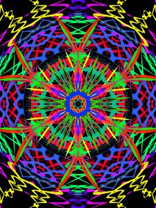 Preview wallpaper fractal, lines, bright, background
