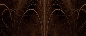 Preview wallpaper fractal, lines, brown, dark, abstraction