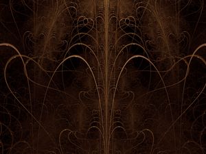 Preview wallpaper fractal, lines, brown, dark, abstraction