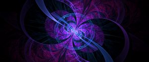 Preview wallpaper fractal, lines, circles, scattering, purple, dark