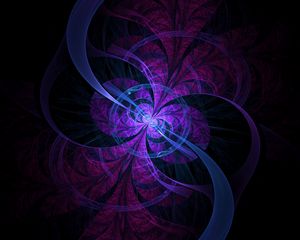 Preview wallpaper fractal, lines, circles, scattering, purple, dark