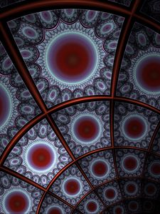 Preview wallpaper fractal, lines, circles, pattern, abstraction