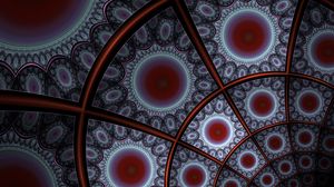 Preview wallpaper fractal, lines, circles, pattern, abstraction