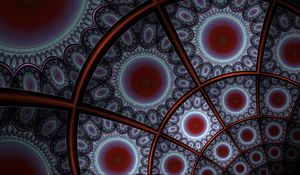 Preview wallpaper fractal, lines, circles, pattern, abstraction
