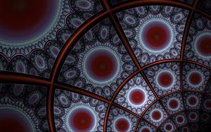 Preview wallpaper fractal, lines, circles, pattern, abstraction