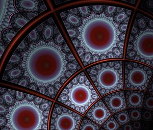Preview wallpaper fractal, lines, circles, pattern, abstraction