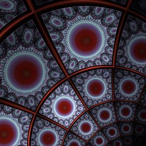 Preview wallpaper fractal, lines, circles, pattern, abstraction
