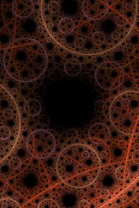 Preview wallpaper fractal, lines, circles, intersection, abstraction