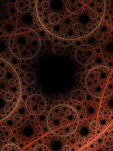 Preview wallpaper fractal, lines, circles, intersection, abstraction