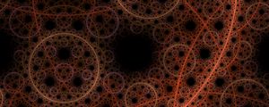 Preview wallpaper fractal, lines, circles, intersection, abstraction