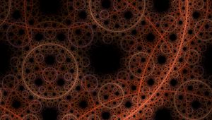 Preview wallpaper fractal, lines, circles, intersection, abstraction