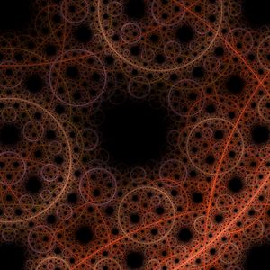 Preview wallpaper fractal, lines, circles, intersection, abstraction