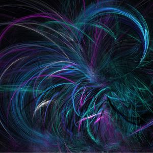 Preview wallpaper fractal, lines, dark, violet, twisted