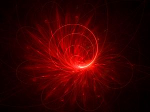 Preview wallpaper fractal, lines, glare, glow, red