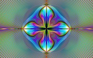 Preview wallpaper fractal, lines, glow, abstraction, colorful
