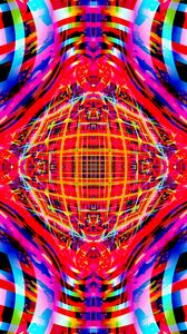 Preview wallpaper fractal, lines, kaleidoscope, colorful, abstraction