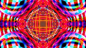 Preview wallpaper fractal, lines, kaleidoscope, colorful, abstraction