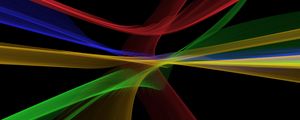 Preview wallpaper fractal, lines, multicolored, intersection