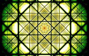 Preview wallpaper fractal, lines, pattern, abstraction, green