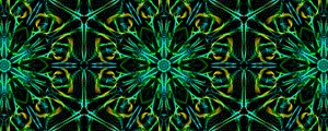 Preview wallpaper fractal, lines, pattern, green, abstraction