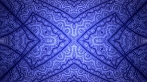 Preview wallpaper fractal, lines, pattern, blue, abstraction