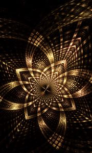 Preview wallpaper fractal, lines, scattering, dark, glow