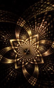 Preview wallpaper fractal, lines, scattering, dark, glow