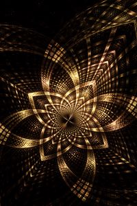 Preview wallpaper fractal, lines, scattering, dark, glow