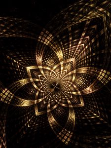 Preview wallpaper fractal, lines, scattering, dark, glow