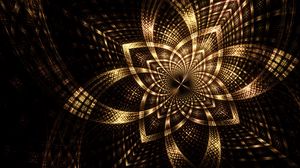 Preview wallpaper fractal, lines, scattering, dark, glow