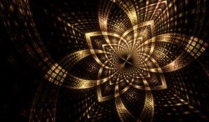 Preview wallpaper fractal, lines, scattering, dark, glow