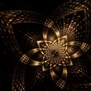 Preview wallpaper fractal, lines, scattering, dark, glow