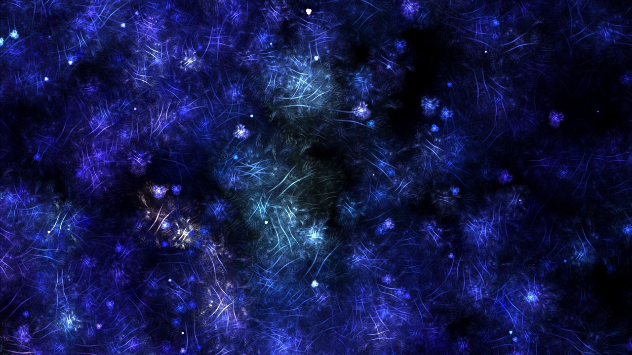 Wallpaper fractal, lines, strokes, blue