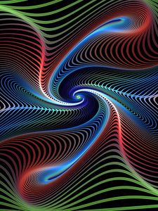 Preview wallpaper fractal, lines, swirling, colorful, vortex