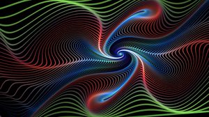 Preview wallpaper fractal, lines, swirling, colorful, vortex
