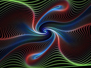 Preview wallpaper fractal, lines, swirling, colorful, vortex