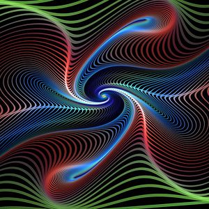 Preview wallpaper fractal, lines, swirling, colorful, vortex