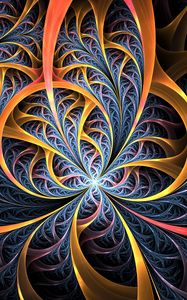 Preview wallpaper fractal, lines, tangled, colorful, abstraction